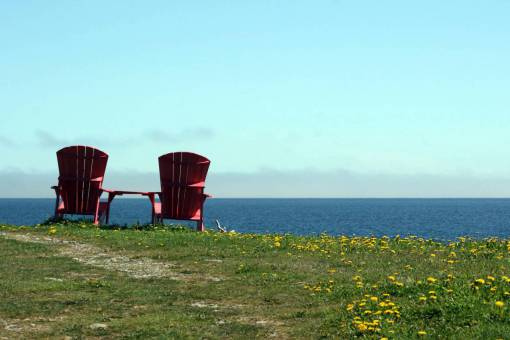 silla sillas vista al agua adirondack océano mar par