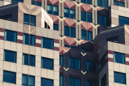 detalle edificio de la ciudad patrón exterior oficina de diseño moderno
