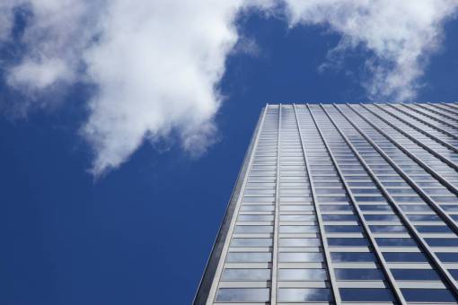 daytime city  building  windows  sky  clouds  downtown  urban
