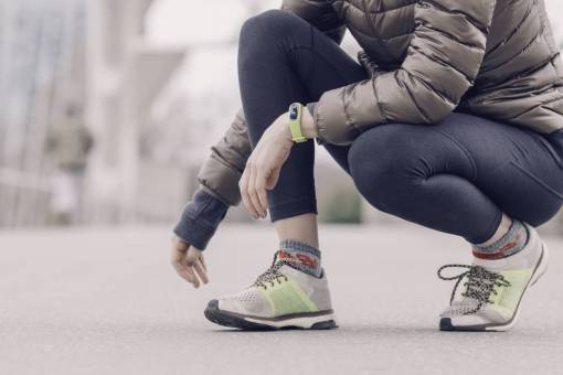 hembra clima frío chaqueta de invierno rastreador de ejercicios fitness