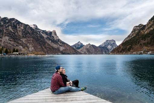 datos pareja hombre mujer niña chico montañas amor
