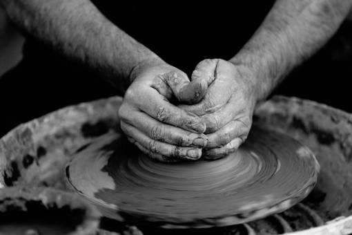 Artesanía hobby cerámica rueda de arcilla chico hombre