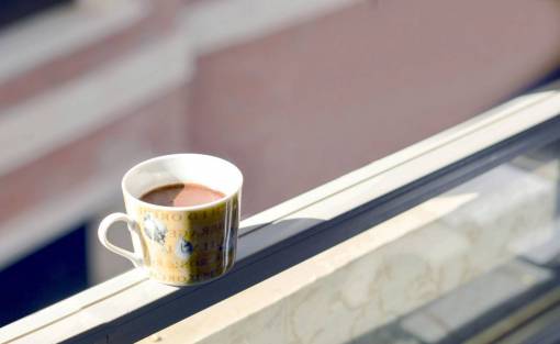 ventana taza, taza, bebida caliente, chocolate, ventana, soleado