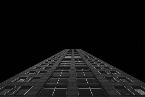 rascacielos arquitectura en blanco y negro oscuro rascacielos torre edificio