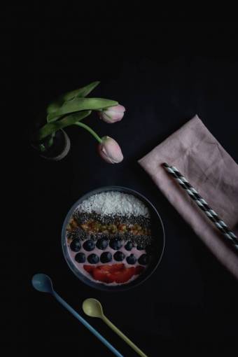 spoon-with-coffee dessert  fruits  spoon  straw  food  flower  plants
