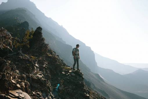 backpacking hiking  trekking  mountains  cliffs  nature  outdoors  adventure