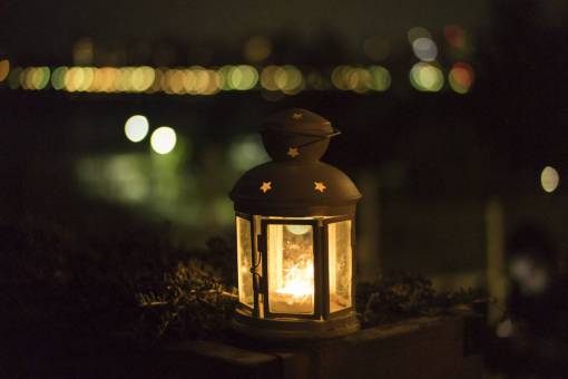lampara lámpara luz oscuro noche estrella bokeh