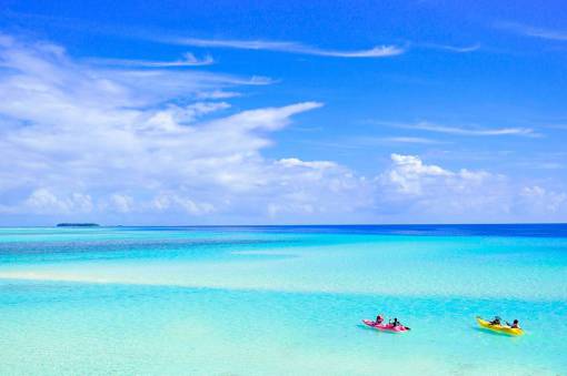 honeymoon Maldives  Couple  travel  honeymoon  wedding  holiday  canoe
