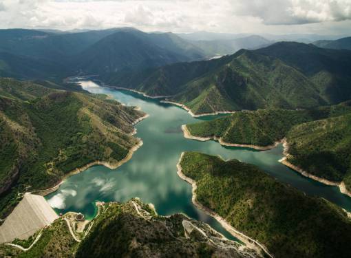 vista aerea montaña montaña paisaje naturaleza vista aérea lago