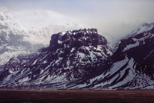 tierra montaña, tierra, campo, paisaje, naturaleza, nieve, niebla