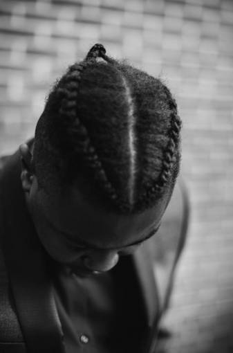 africano gente pelo blanco y negro trenza cabeza afroamericano