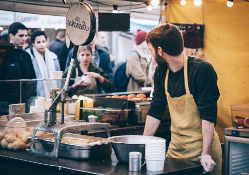 cadena gente hombre mujer multitud cocinar pan chef