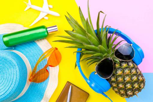 sunglasses pineapple  headphones  sunglasses  color  bright  pink  yellow