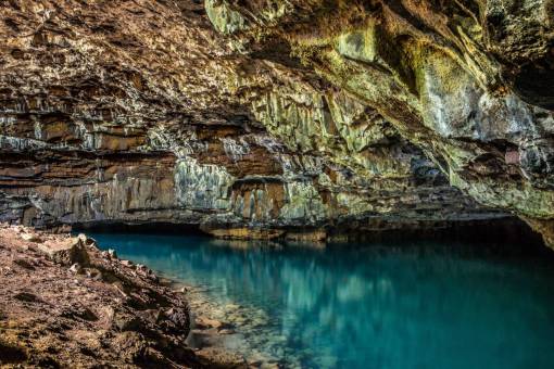 cave sea  blue  water  rocks  coast  nature  cave
