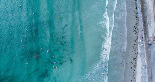 vista aerea mar océano agua olas naturaleza vista aérea