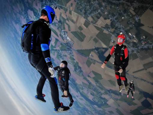 shoe sky  dive  sport  people  men  aerial  view
