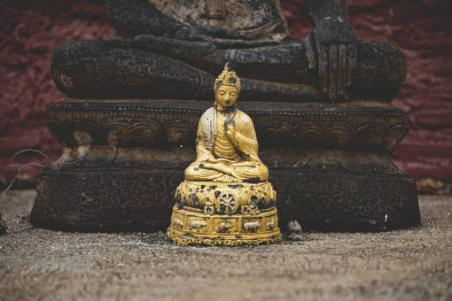 buddha still  items  things  statue  buddha  gold  miniature
