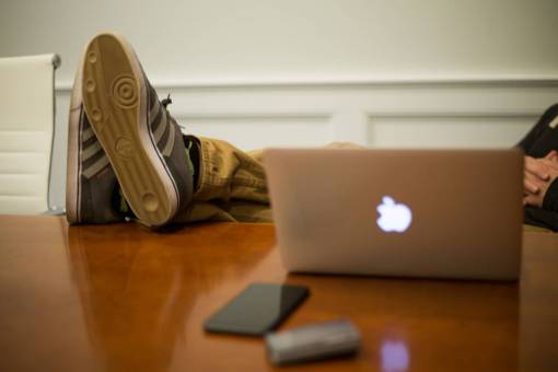 sneakers table  office  sneakers  relaxed  worker  reclining  jeans