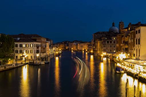 asombroso Venecia Italia noche increíble hermosas luces viajes