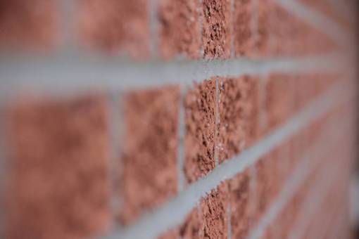 en linea pared ladrillos líneas enfocar edificios