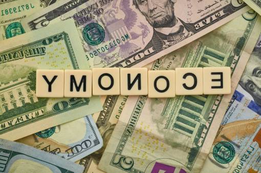 economy words  money  background  message  letters  blocks  english