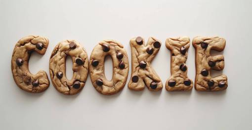dessert Cookie word formed with cookies
