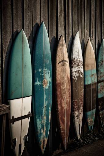 lifestyle Surfboards displayed for sale