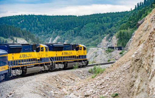 montanas Tren en Alaska