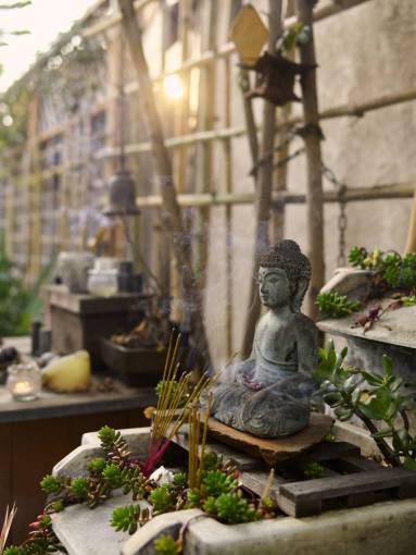 religion Buddha statue at zen garden