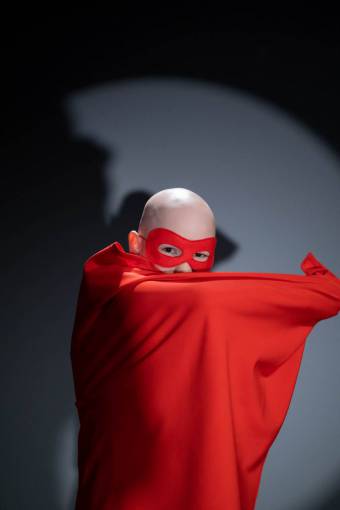 kids Child dressed as super hero