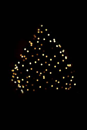 vacaciones árbol de navidad, superposición, fondo negro