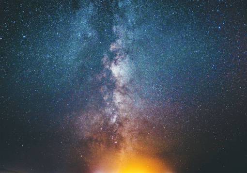 Milky way night sky