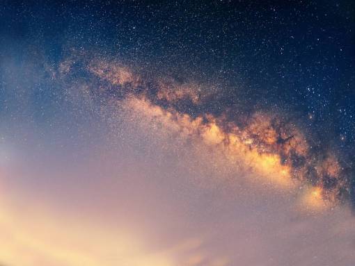 Milky way night sky