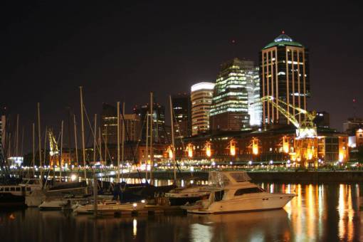 paisajes de argentina Puerto Madero de noche en Argentina