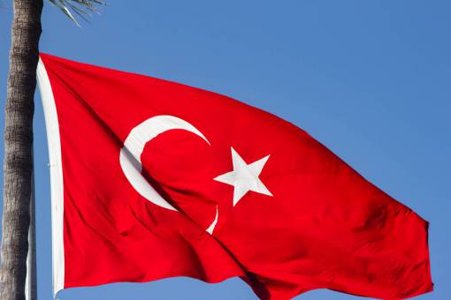monumento símbolo de patriotismo bandera nacional histórica;turquía fondos azul
