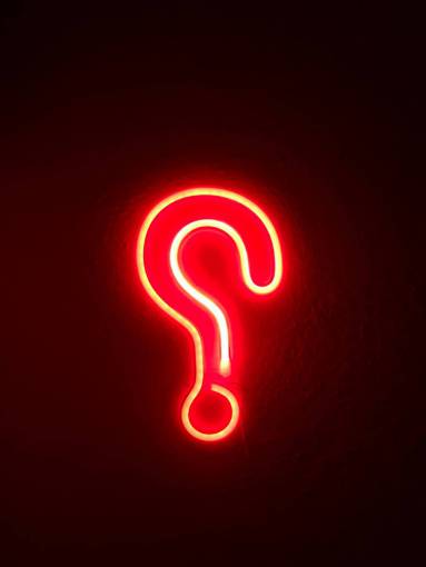 question-mark-neon-sign-red photos - Free Images on Freejpg