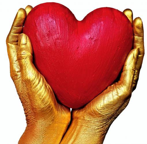 conceptos símbolo de romance con corazón de amor;amor;concepto;mano mano humana en forma de corazón