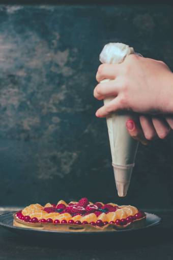 sweet food chocolate food pie gourmet dessert human hand