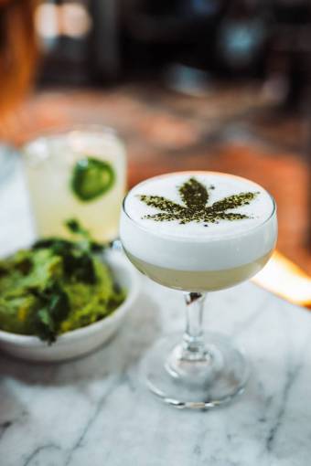 coffee table drink cannabis oil gourmet freshness food close-up