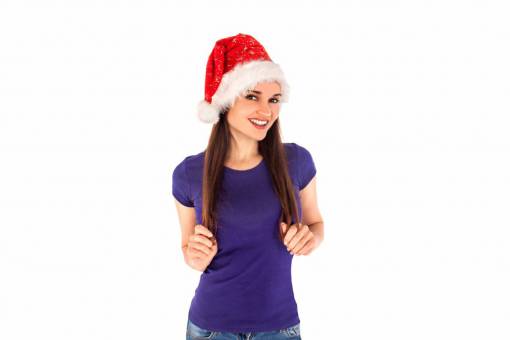 Mujer, en, navidad