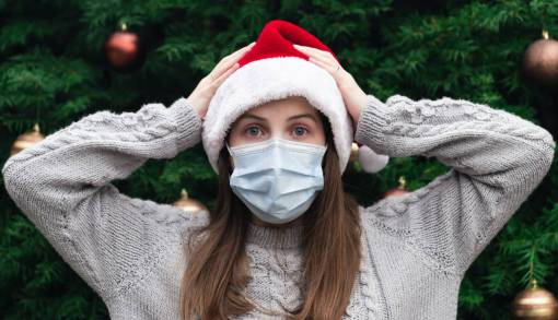 Woman at Christmas 