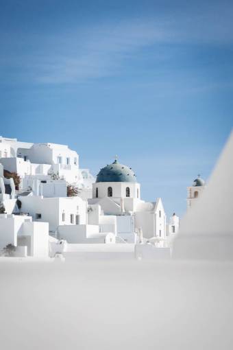 Cityscape of Santorini in Greece