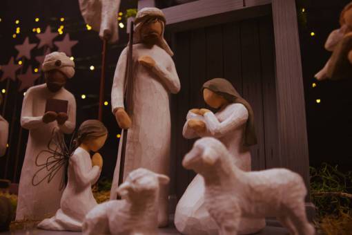 Image of the birth of the child Jesus