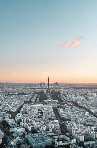 Paris City at Sunset