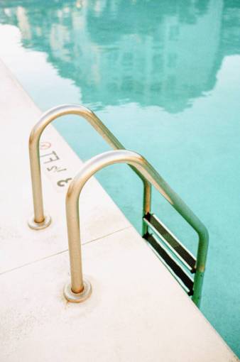 clearing Pool ladder