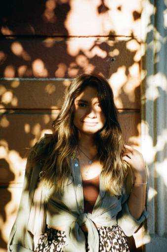 Portrait of a young woman in natural sunlight