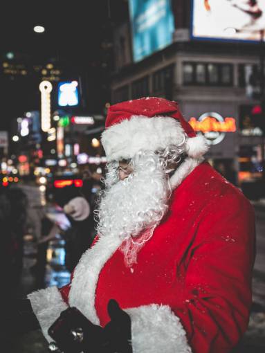 Papá Noel en Navidad