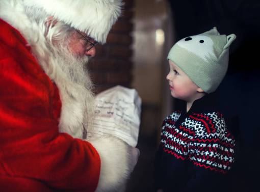 Papá Noel en Navidad