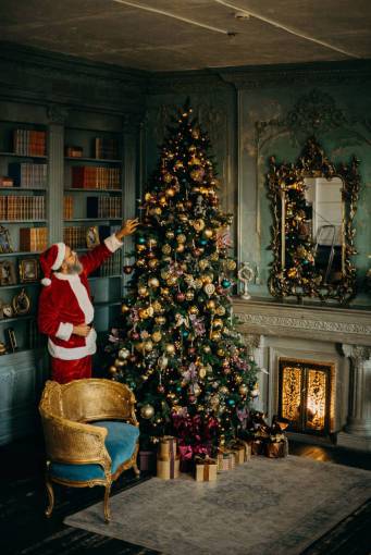 Papá Noel en Navidad