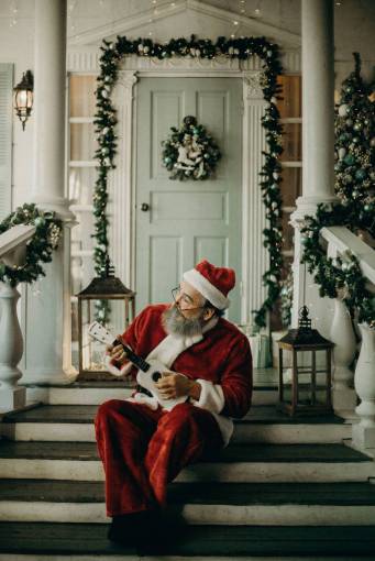 personaje Papá Noel en Navidad